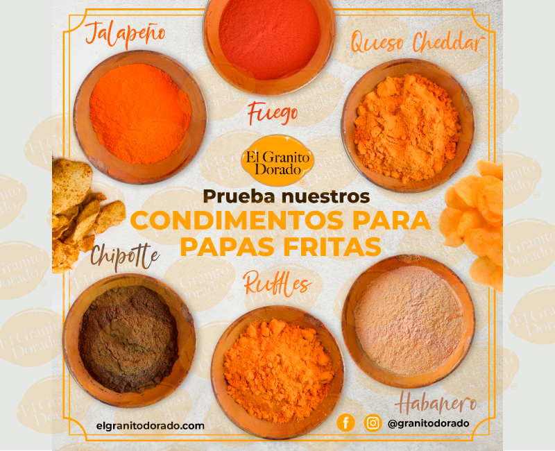 condimentos para papas